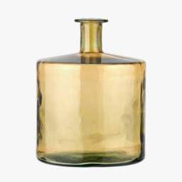 Pacific Lifestyle Amber Recycled Glass Bottle Vase - thumbnail 2