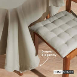 Homescapes Grey Tablecloth 178 X 300 Cm - thumbnail 5