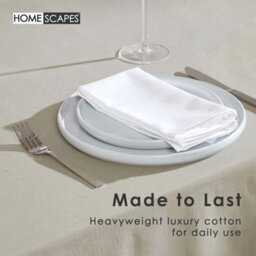 Homescapes Grey Tablecloth 178 X 300 Cm - thumbnail 3