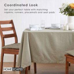 Homescapes Grey Tablecloth 178 X 300 Cm - thumbnail 7