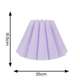 Valuelights Lauren Lilac Fabric Pleated Scallop Edge Tapered Ceiling Floor Table Lamp Shade (D)25Cm - thumbnail 4