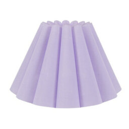 Valuelights Lauren Lilac Fabric Pleated Scallop Edge Tapered Ceiling Floor Table Lamp Shade (D)25Cm - thumbnail 3
