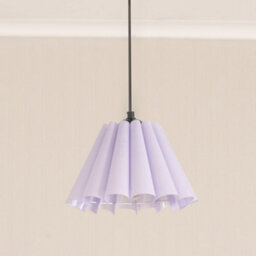Valuelights Lauren Lilac Fabric Pleated Scallop Edge Tapered Ceiling Floor Table Lamp Shade (D)25Cm
