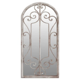 Berkfield Garden Mirror Sand 70X30 Cm Iron For Outdoor Use - thumbnail 2