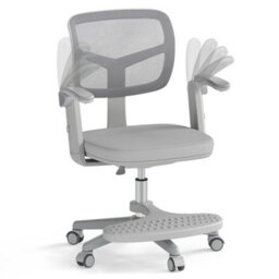 Adjustable Kids Desk Chair Grey