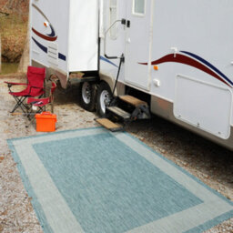 The Rugs Ecology Collection Outdoor Rugs In Aqua  200Aq - thumbnail 3