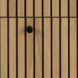 Wyld Haus Bjork Wide 3-Drawer Chest In Natural Oak Effect With Matt Black Base - thumbnail 7