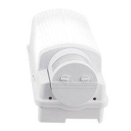 Luminosa Lighting Luminosa Motion Integrated Led Pir 1 Light Outdoor Wall Light Frosted, Gloss White Ip44 - thumbnail 2