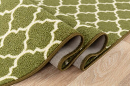 Smart Living Heavy Duty Machine Washable Runner For Hallway, Kitchen Non Slip Floor Mats, Door Mat 67Cm X 220Cm - Green Cream - thumbnail 3