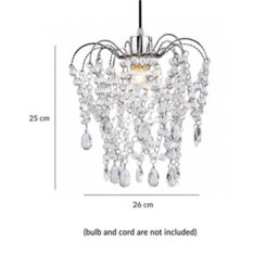 Innoteck Luxury Chandelier Style Teardrop Pendant Lightshade - thumbnail 4