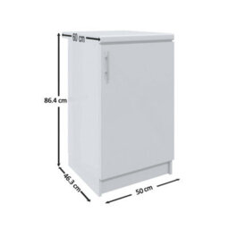 Jd Greta Kitchen Base Unit 500mm Storage Cabinet With Door Shelf 50Cm Sage Green Matt With Worktop - thumbnail 4