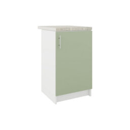 Jd Greta Kitchen Base Unit 500mm Storage Cabinet With Door Shelf 50Cm Sage Green Matt With Worktop
