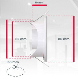 B.k.licht Mains-Powered Led White Neutral White Light Recessed Downlights Pack Of 5 - thumbnail 5