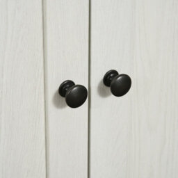 Kleankin Bathroom Sink Cabinet, Freestanding Under Sink Cabinet Adjustable Shelf - thumbnail 8