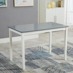 MCC Direct Solid Wooden Kitchen Dining Table And 4 Chairs Set Grey By Mcc - thumbnail 4