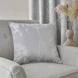 Catherine Lansfield Meadowsweet Floral 30X40Cm Cushion Grey - thumbnail 1