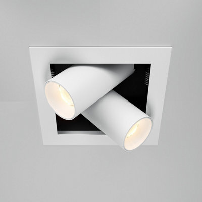 Luminosa Lighting Luminosa Magnum Twin Recessed Downlight White 3000K 1250Lm - image 1