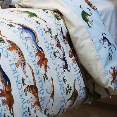 Emma Bridgewater Dinosaurs Blue Single Bedding Set