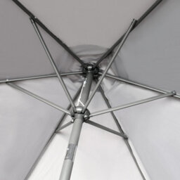 Rinse Bathrooms Outdoor Patio Garden Parasol 2.5M Sun Shade Umbrella Canopy W/crank Tilt Uv Protection Grey - thumbnail 7