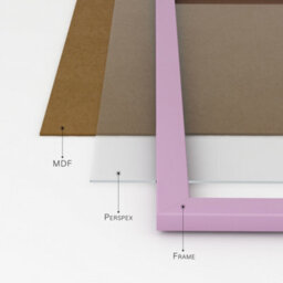 A5 Lilac Picture Frame Fits A5 (14.8 X 21Cm - 5.8 X 8.3In) Poster, Photo, Artwork, Or Print. - thumbnail 5