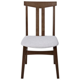 Beliani Set Of 2 Dining Chairs Avalon Wood Light Grey - thumbnail 5