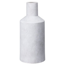 Wyld Haus Terra White Stoneware Textured Bottle Ceramic Vase 350mm - thumbnail 2