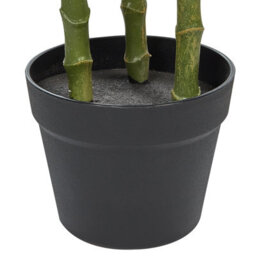 Wyld And Coco Artificial Potted Dieffenbachia Plant 110 Cm In Cement Pot, Green And Black - thumbnail 5