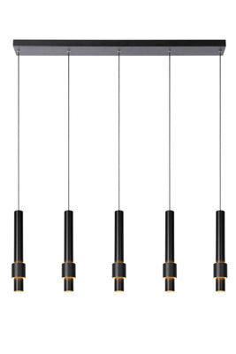 Lucide Margary Modern Pendant Light - Led Dim. - 5X4,2W 2700K - Black - image 1