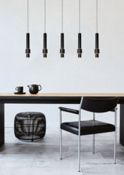 Lucide Margary Modern Pendant Light - Led Dim. - 5X4,2W 2700K - Black - thumbnail 3