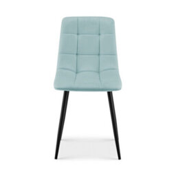 Bravich Zurich Velvet Embossed Dining Chair - Blue - thumbnail 4