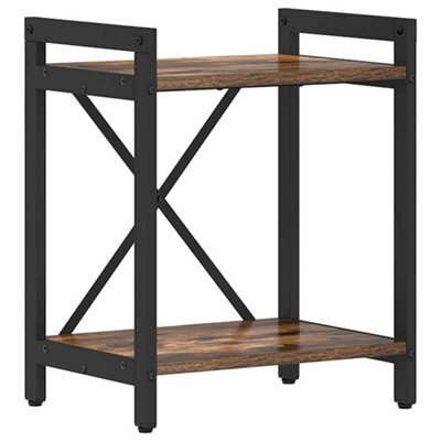 Berkfield Modern Bookcase Smoked Oak 40 X 30 X 48.5 Cm Engineered Wood