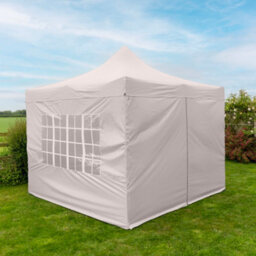 Jack Stonehouse Silver Lined Pop Up 3X3M Gazebo Beige - thumbnail 1
