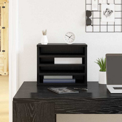 Walplus Desk Organiser Black Oak 36 X 26 X 29.5 Cm Engineered Wood - image 1