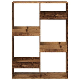 Berkfield Classic Room Divider Old Wood 100X33X135 Cm Engineered Wood - thumbnail 4