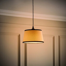 Valuelights Aspen Small Black Trim Tapered Lamp Shade (D)25Cm - thumbnail 5