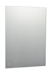 40 X 50Cm Rectangle Frameless Bathroom Mirror With Pre-Drilled Holes And Wall Hanging Fittings - thumbnail 1