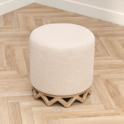 Yard Voyage Clara Oak Wooden Footstool