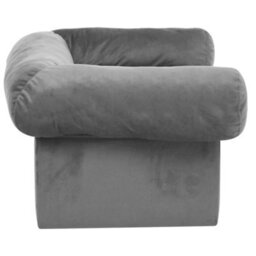 Berkfield Dog Sofa With Drawer Grey 75X50X38 Cm Plush - thumbnail 5