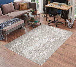Serenity Modern Abstract Abrasion Contemporary Area Rugs Stone 200X290 Cm - thumbnail 1