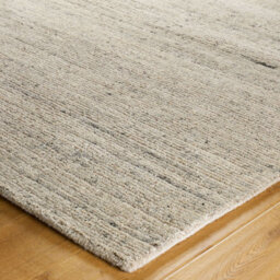 Modern Striped Easy To Clean Cream Wool Rug For Living Room & Bedroom-200Cm X 285Cm - thumbnail 5