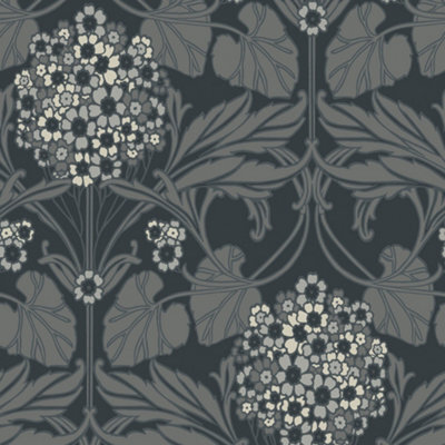 Galerie Arts And Crafts Grey Patterned Wallpaper - image 1