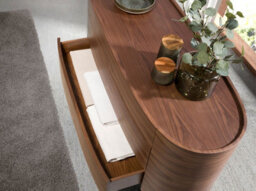 Angel Cerda Elegant Walnut And Black Steel Chest Of Drawers For Modern Bedrooms - thumbnail 4