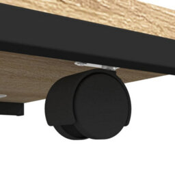 Berkfield Side Table With Wheels Sonoma Oak 50X35X55.5Cm Engineered Wood - thumbnail 7