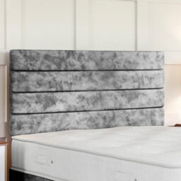 Divan Base Direct Crushed Velvet Pewter Ottoman Divan 4Ft6 Double Side Lift Ottoman - thumbnail 3