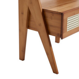 Thehotsale 50Cm H Wooden Nightstand Storage Cabinet With Shelf And Drawer - thumbnail 6