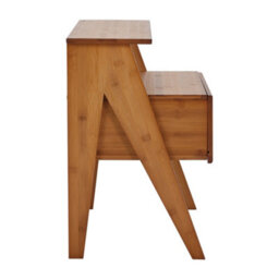 Thehotsale 50Cm H Wooden Nightstand Storage Cabinet With Shelf And Drawer - thumbnail 4