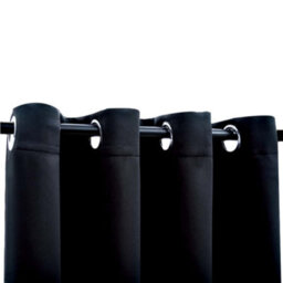 Walplus Blackout Curtain With Metal Rings Black 290X245 Cm - thumbnail 3