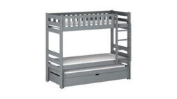 Arte Harvey Bunk Bed With Trundle And Storage In Grey W1980mm X H1630mm X D980mm - thumbnail 2