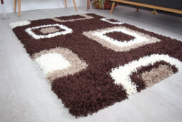 "Bravich Brown Boxed Thick Shaggy Rug - California - 120X170Cm (4'x5'8"")" - thumbnail 3