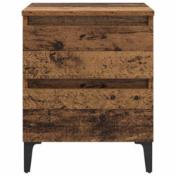 Berkfield Stylish Bed Cabinet Old Wood 40X35X50 Cm Engineered Wood - thumbnail 6
